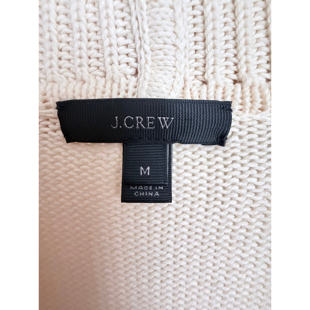 J.Crew Cream Shawl Collar Cardigan