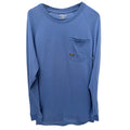 Ariat Rebar Long Sleeve Shirt Mens Medium Blue Workwear Pocket Tee Graphic Back