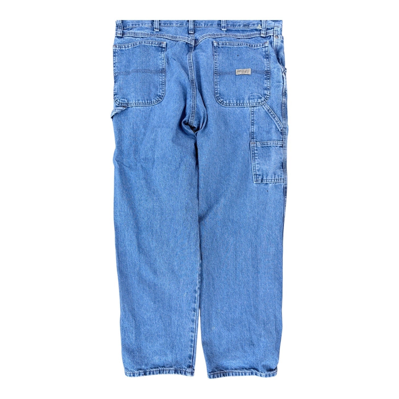 Wrangler Carpenter Jeans 36x32 Blue Denim Work Pants