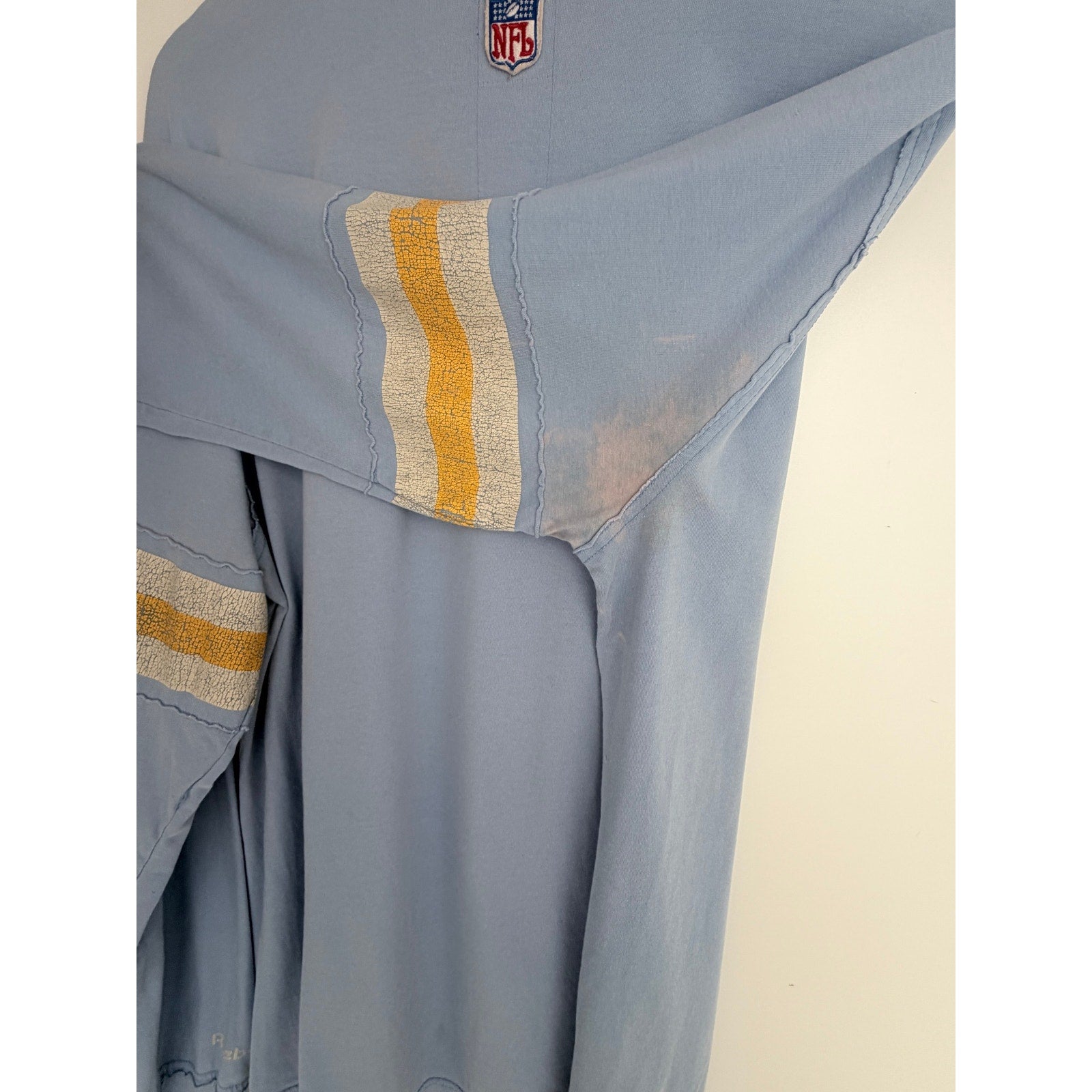 Reebok Vintage San Diego Chargers Crop Sweatshirt Mens Large Blue NFL