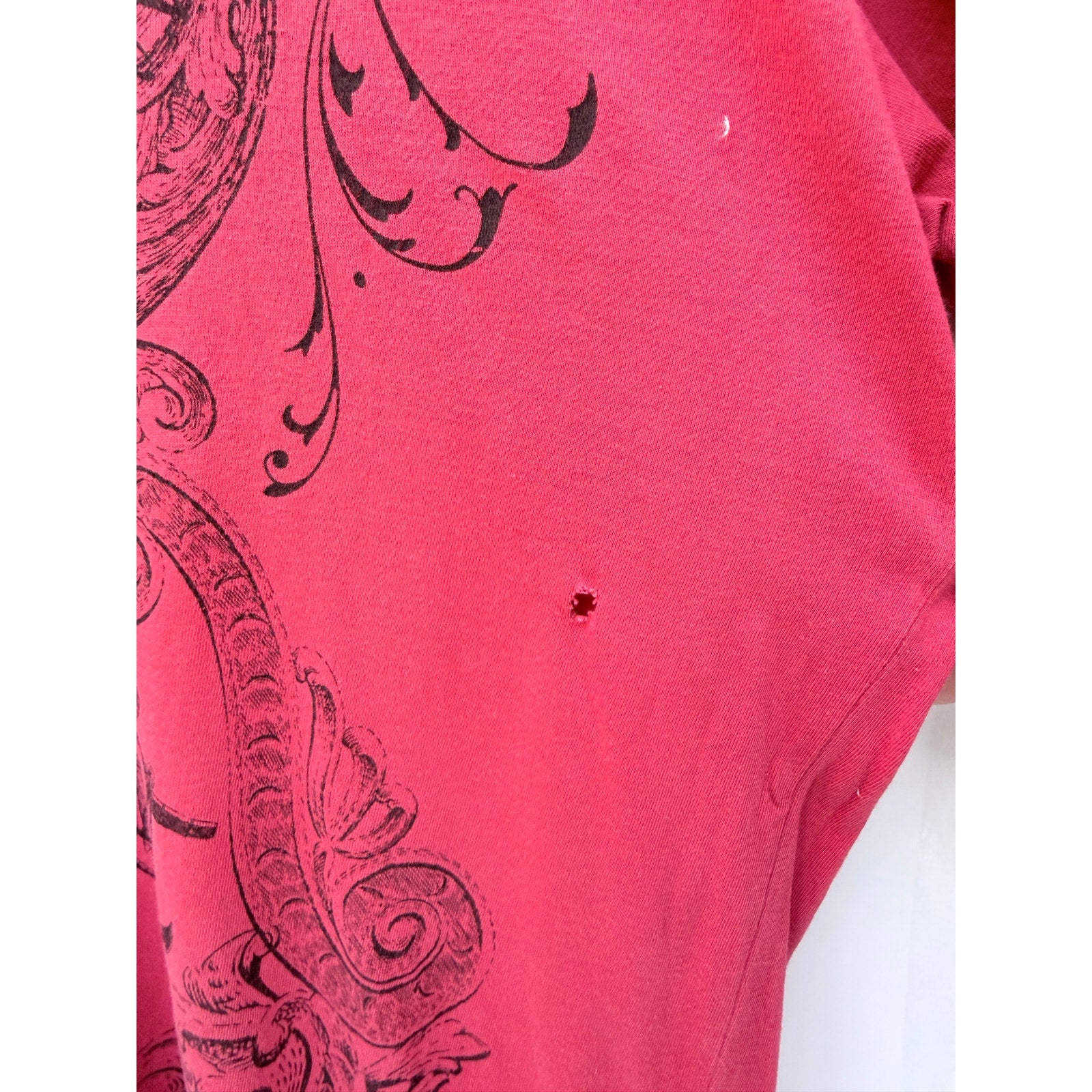 Okaloosa Island Graphic T Shirt Mens Large Red Beach Tourist Tee
