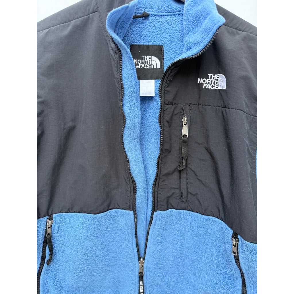 The North Face Denali Fleece Jacket Mens Medium Blue Black Full Zip Outdoor
