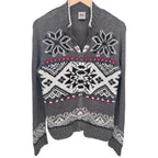 High Sierra Men's Gray Full-Zip Mock Neck Sweater — front view