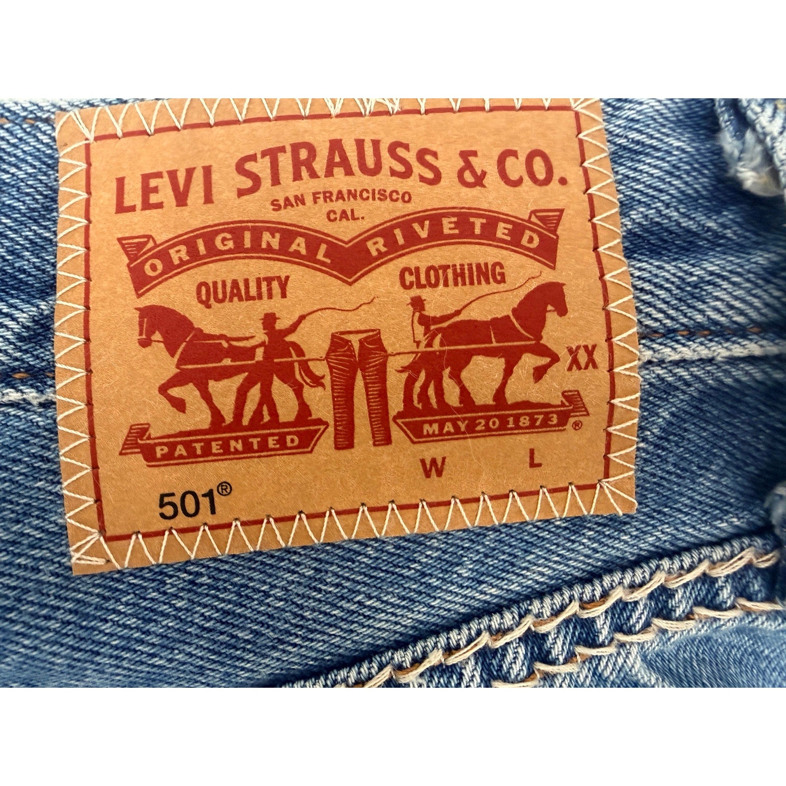 Levi's Women's 501 Original Switch Stitch Denim Shorts 30
