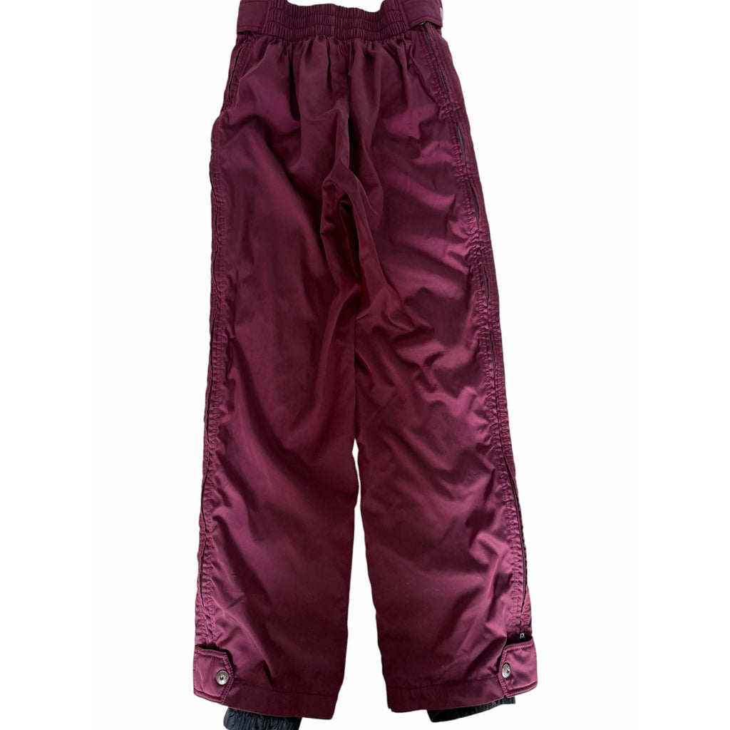 Descente Ski Snow Pants Womens Medium Burgundy Insulated Winter Snowboard Pants