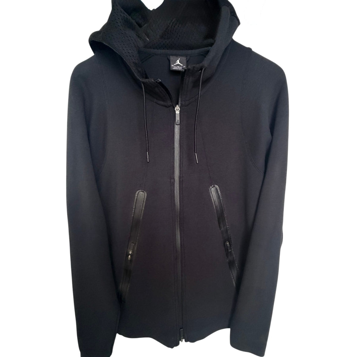 Jordan Black Mesh: Polyester Hoodie - Men's M