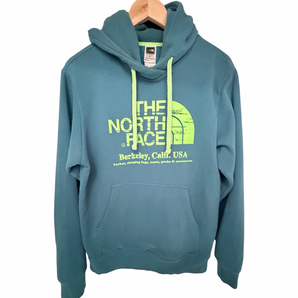 The North Face Blue Green Hoodie Mens Small