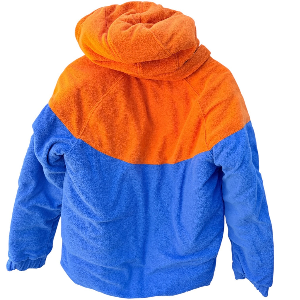 Nike Reversible Jacket Youth XL 18-20 Blue Orange Hooded Full Zip Coat Kids