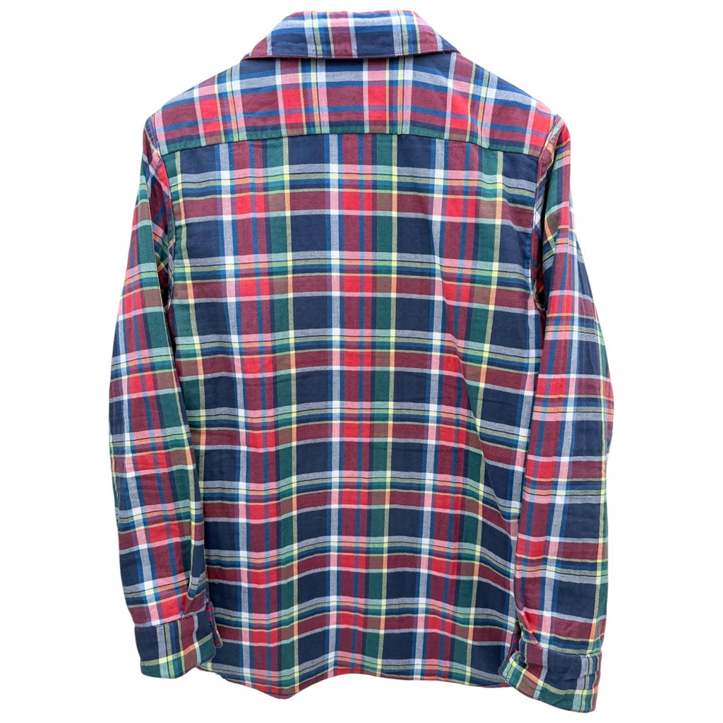Marvel Avengers Reversible Button Up Shirt Mens Medium Plaid Casual Long Sleeve