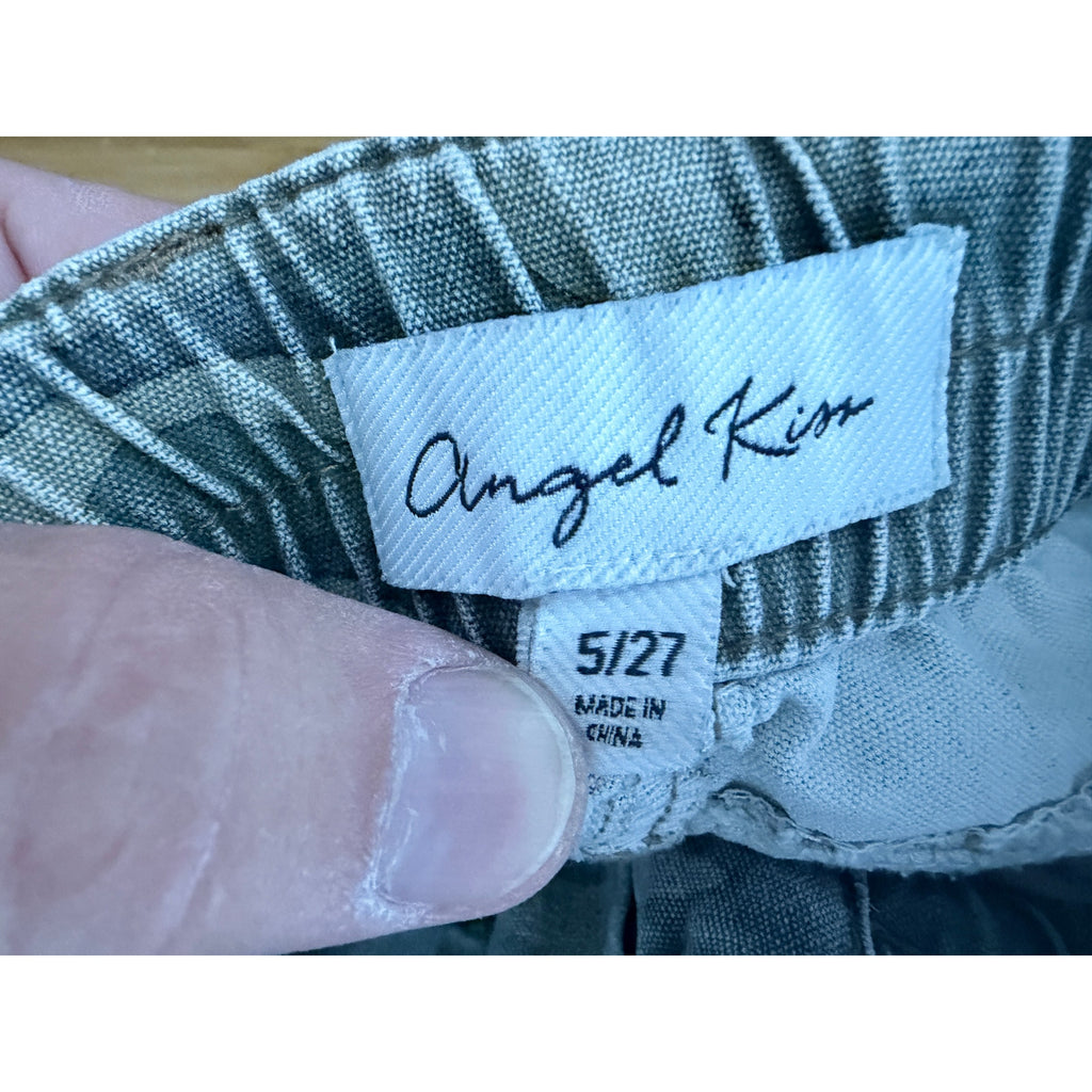 Y2K Camo Cargo Pants Womens 5 27 Wide Leg Baggy Utility Streetwear