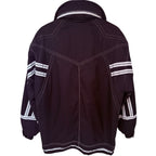 Descente Men's Black Colorblock Full-Zip Hooded Jacket — back view