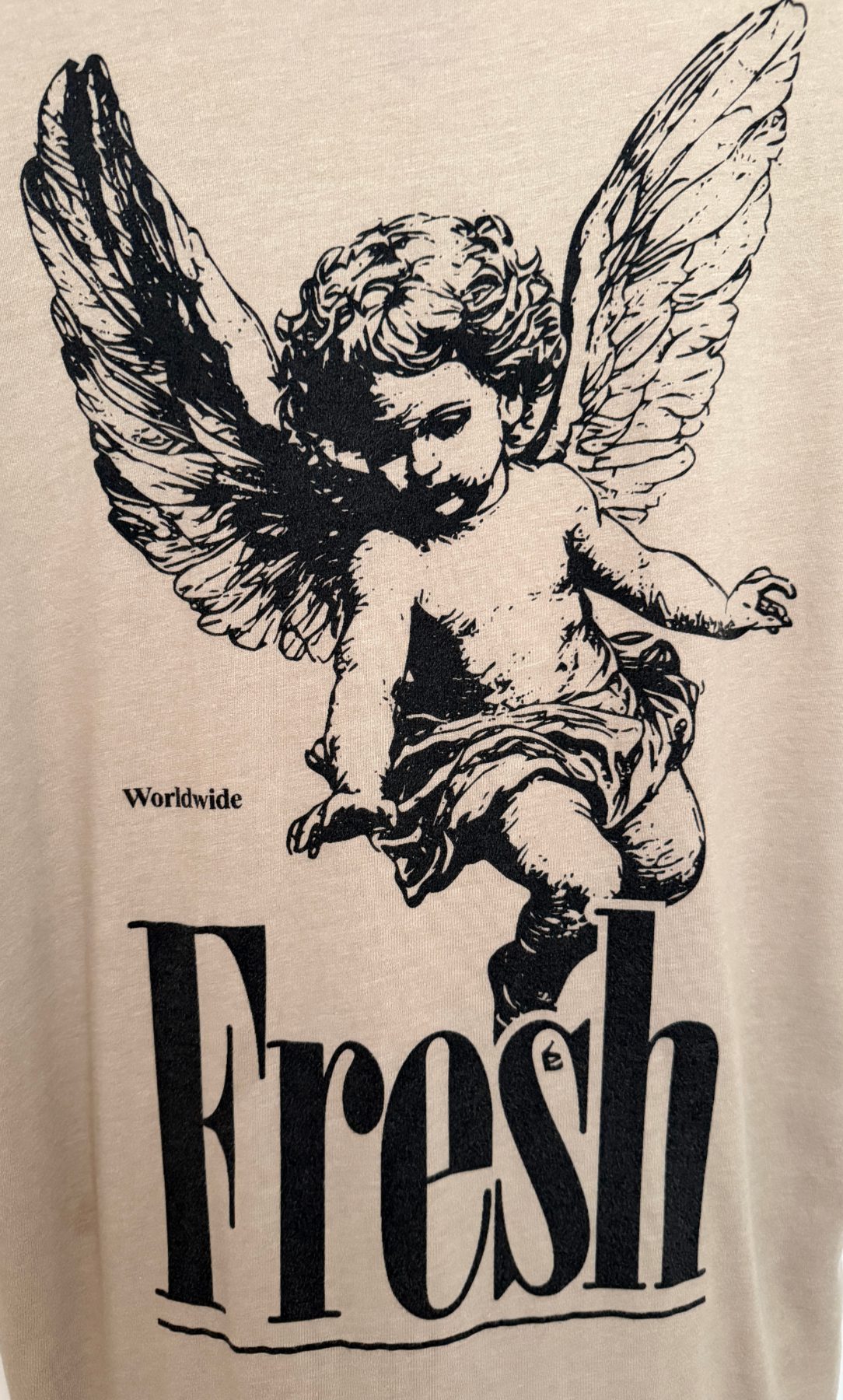 Superfresh Men's Beige Fresh Worldwide T-Shirt — view 4