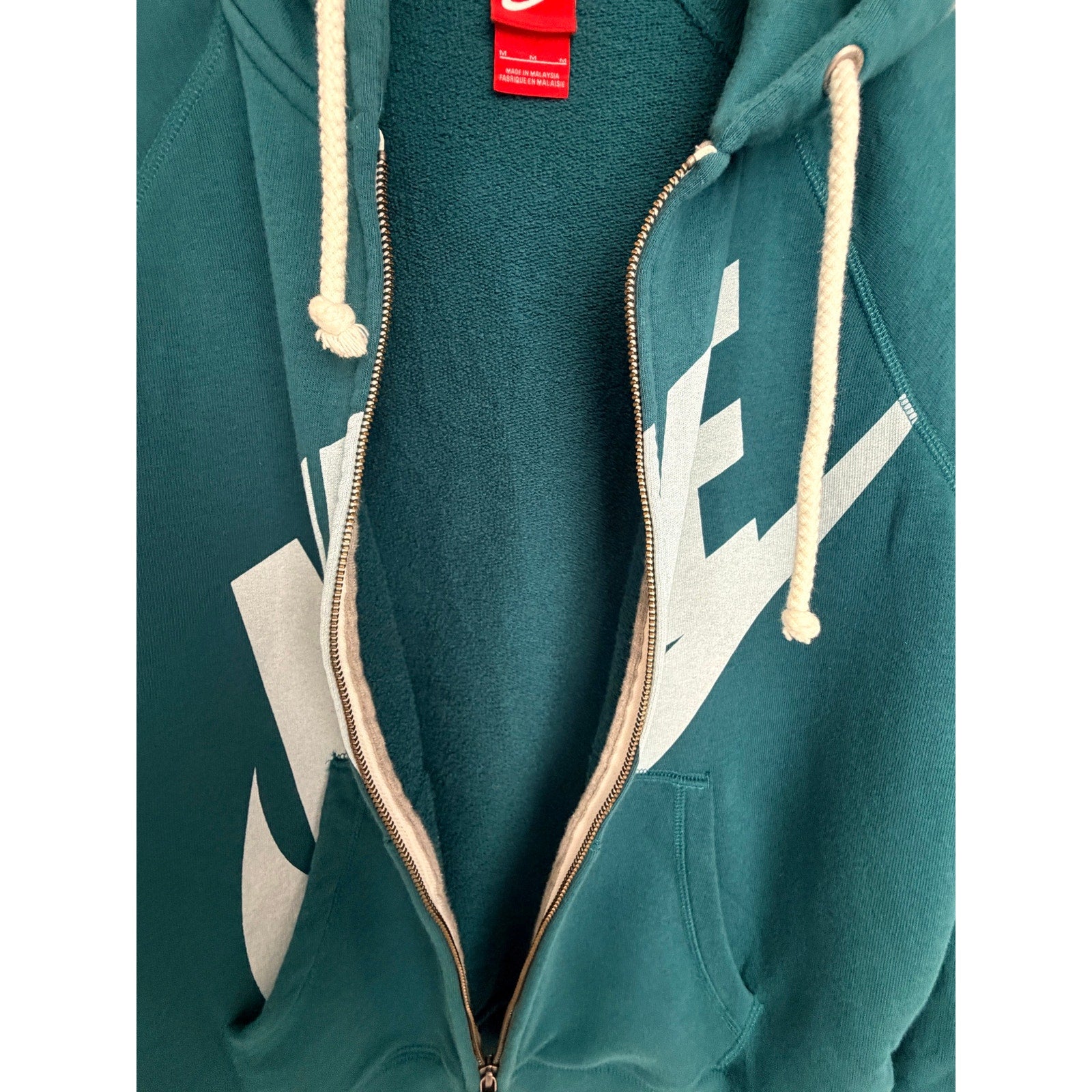 Nike Big Logo Hoodie Womens Medium Teal