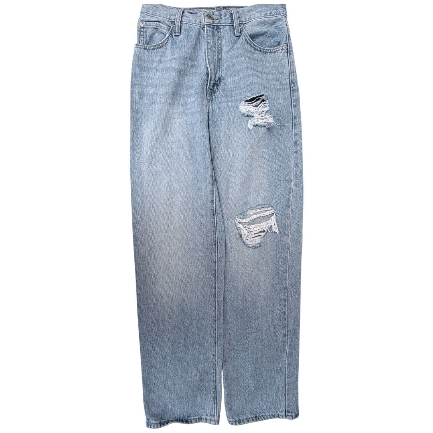 Levi’s Distressed Jeans Womens 26 Light Wash Baggy Skater Denim Pants
