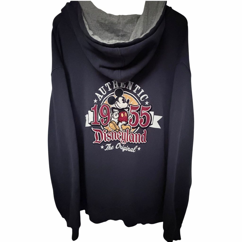Disney Parks Disneyland 1955 Authentic Mickey Mouse Full Zip Hoodie Men's XXXL