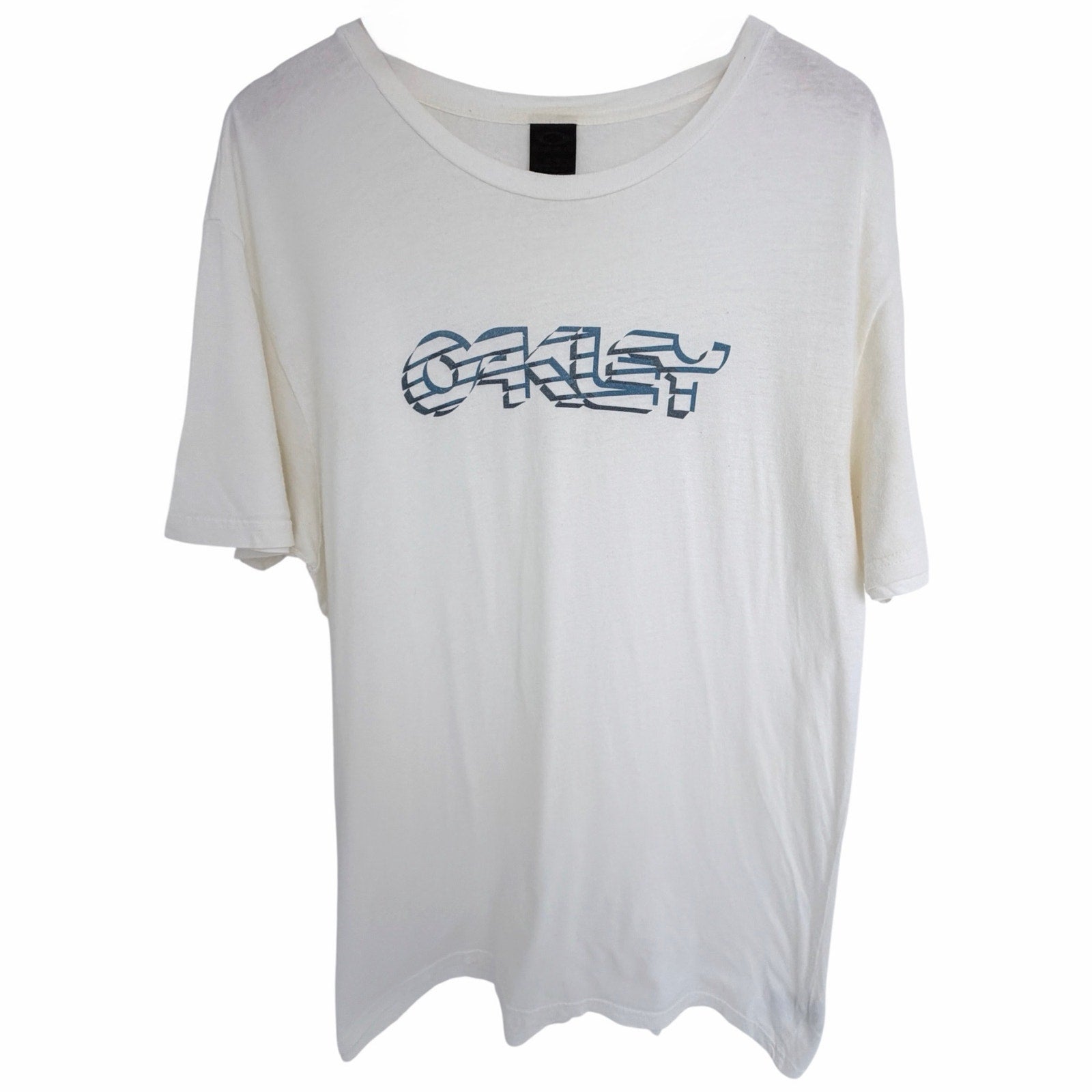 Oakley Graphic T Shirt Mens Size XL White Logo Short Sleeve