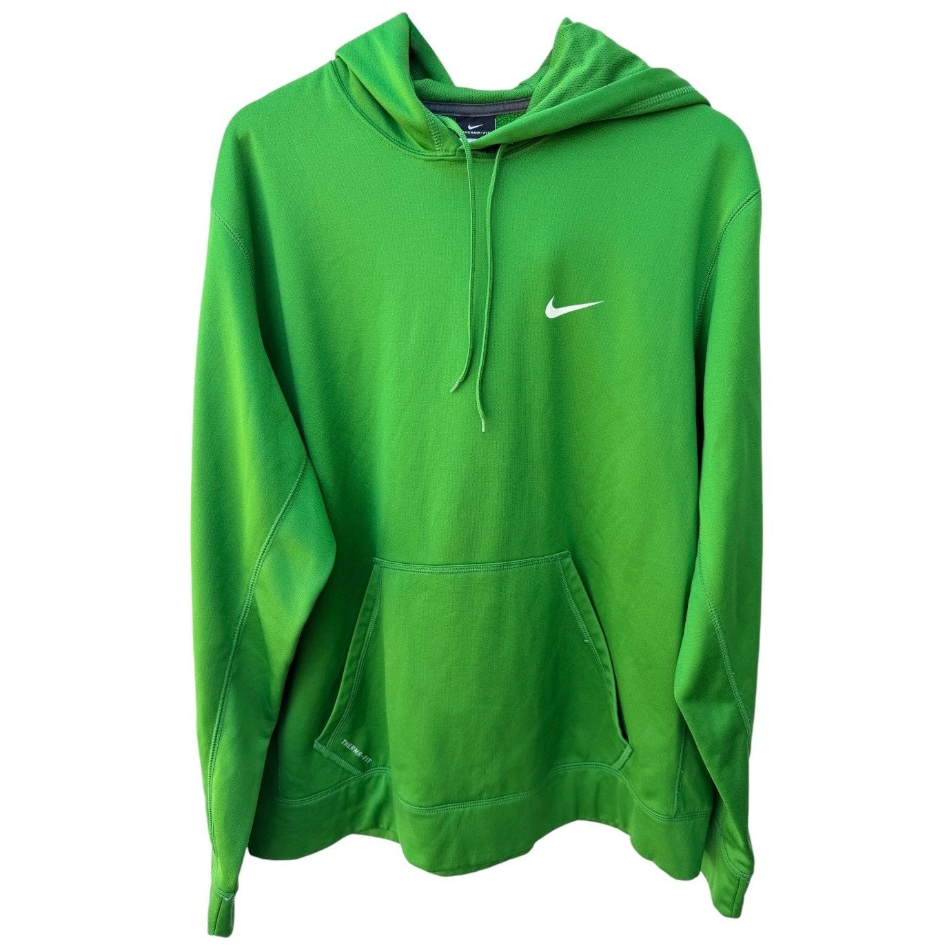Nike Therma-Fit Hoodie Mens XL Green Pullover Sweatshirt