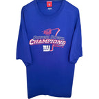 VF Imagewear Men's Blue New York Giants Super Bowl XLII Champions T-Shirt — front view
