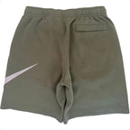 Nike Men's Green Fleece Shorts — back view