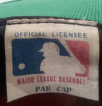 Par Cap Men's Green Oakland Athletics Hat — brand label