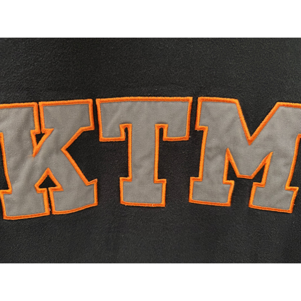 KTM Hoodie Mens L Black Orange Graphic Pullover Motorcycle Racing Sweatshirt