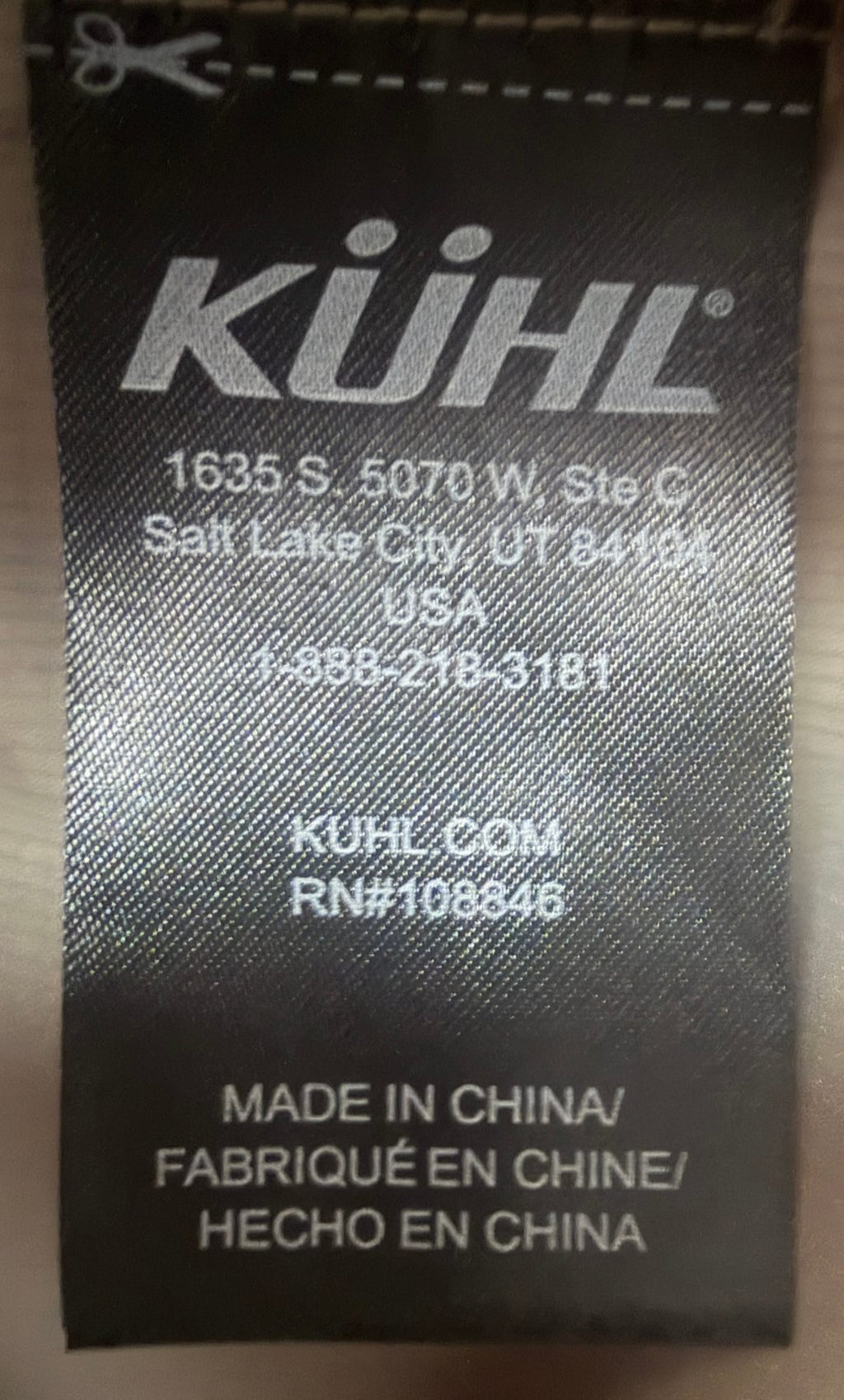 KÜHL Men's Gray Air Speed Hoodie — brand label