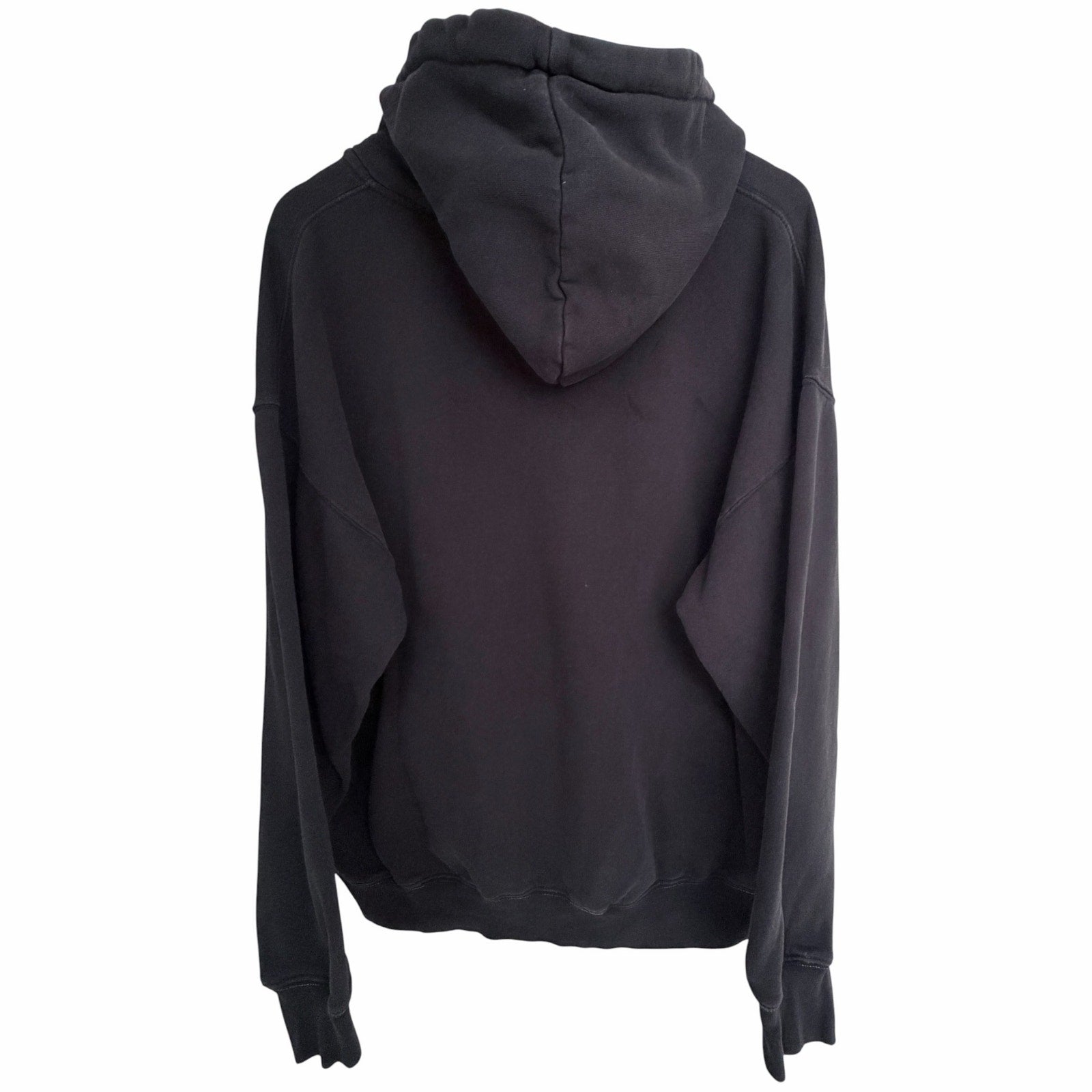 Brandy Melville Zip Up Hoodie Womens One Size Black Oversized Sweatshirt