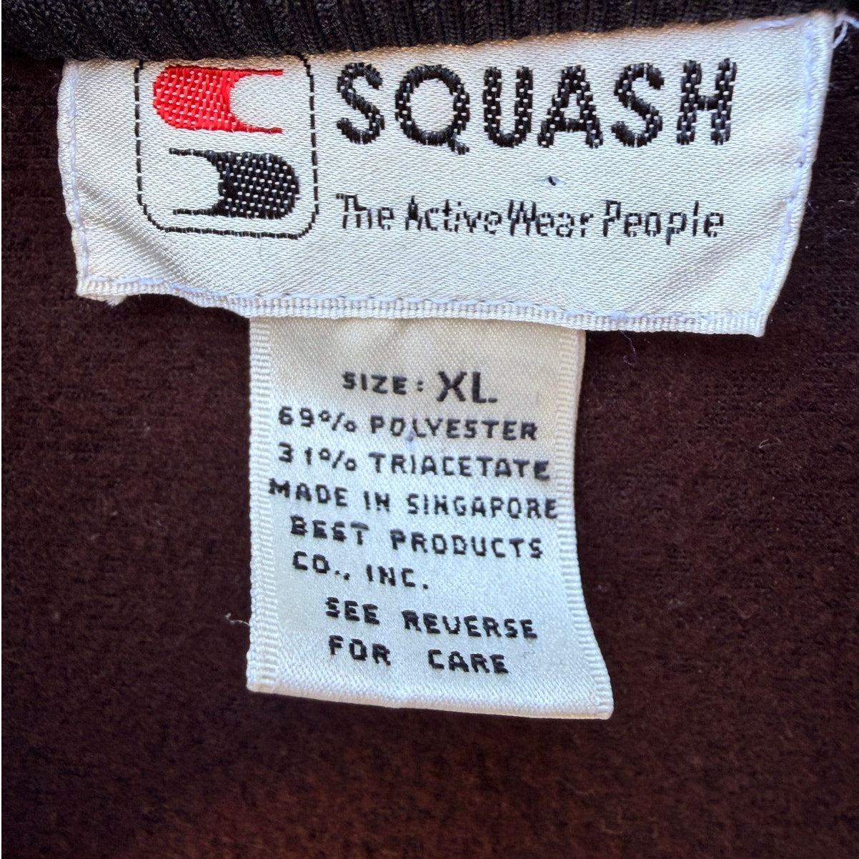 Squash Full Zip Track Jacket Mens XL Black Blue Stripe