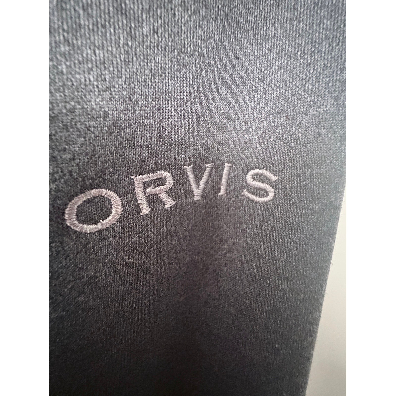 Orvis Quilted Hybrid Jacket Mens XL Gray Full Zip Performance Outdoor