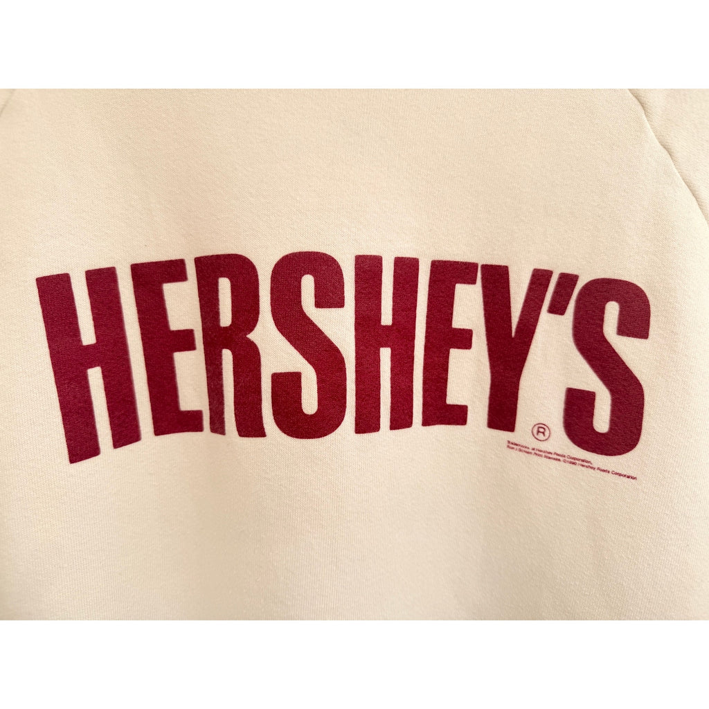 Vintage Hersheys Sweatshirt Mens XL White Crewneck USA Made Pullover