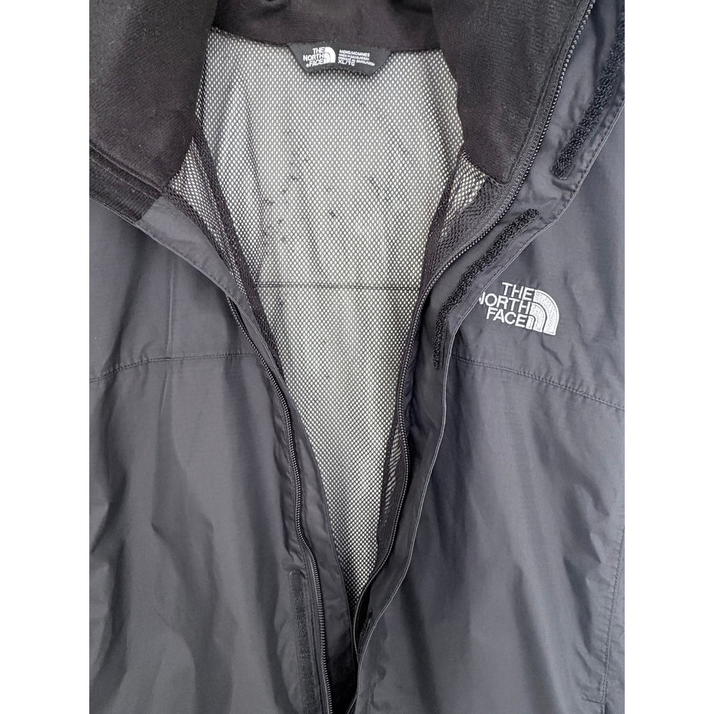 The North Face Venture Rain Jacket Mens XL Black Hooded Waterproof Shell
