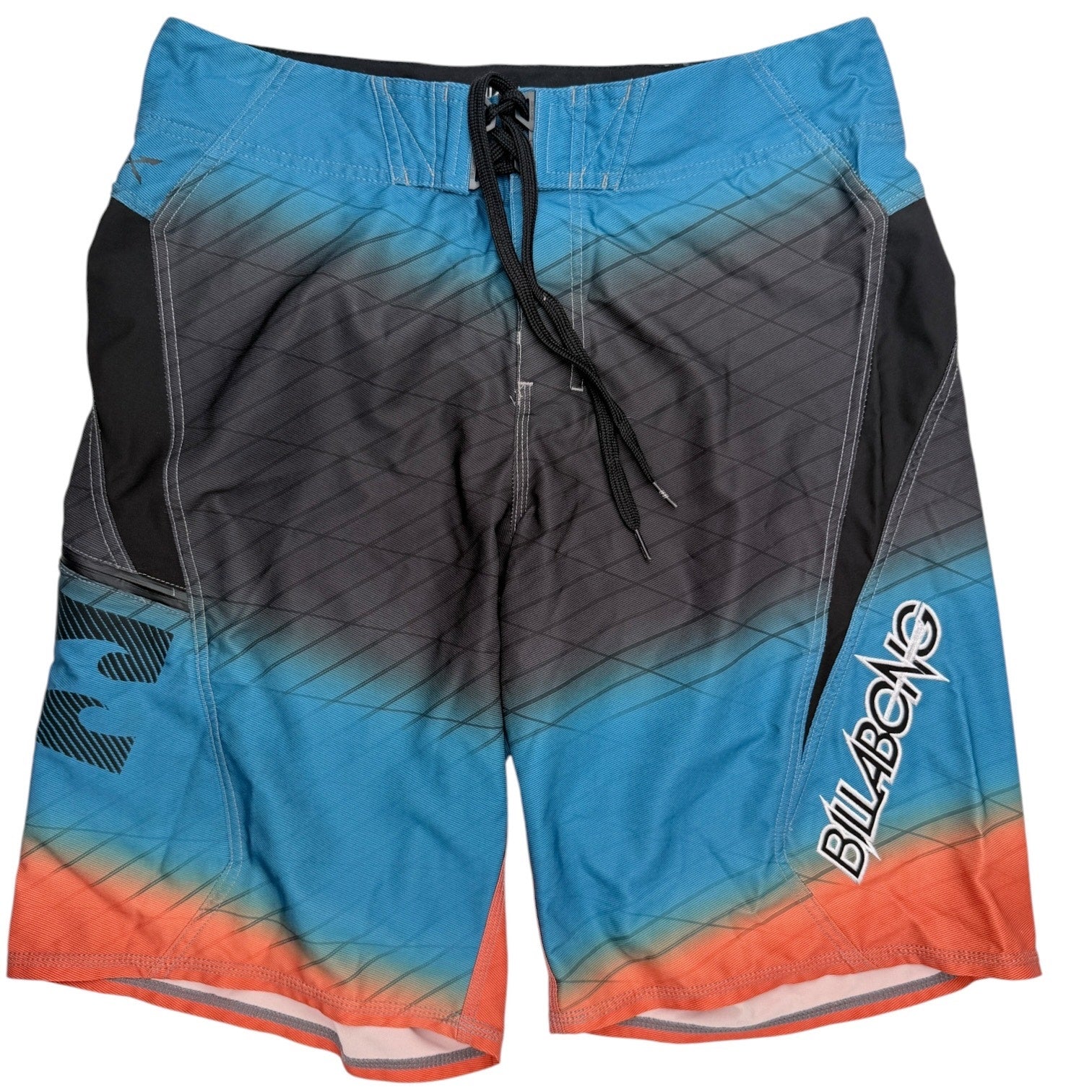 Billabong Platinum PX3 Board Shorts Mens 32 Blue Black Surf Swim Trunks