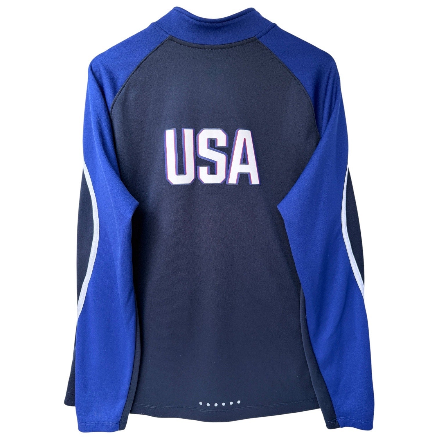 Nike Team USA Track Jacket Mens Large Navy Blue Full Zip Olympic Zip Up