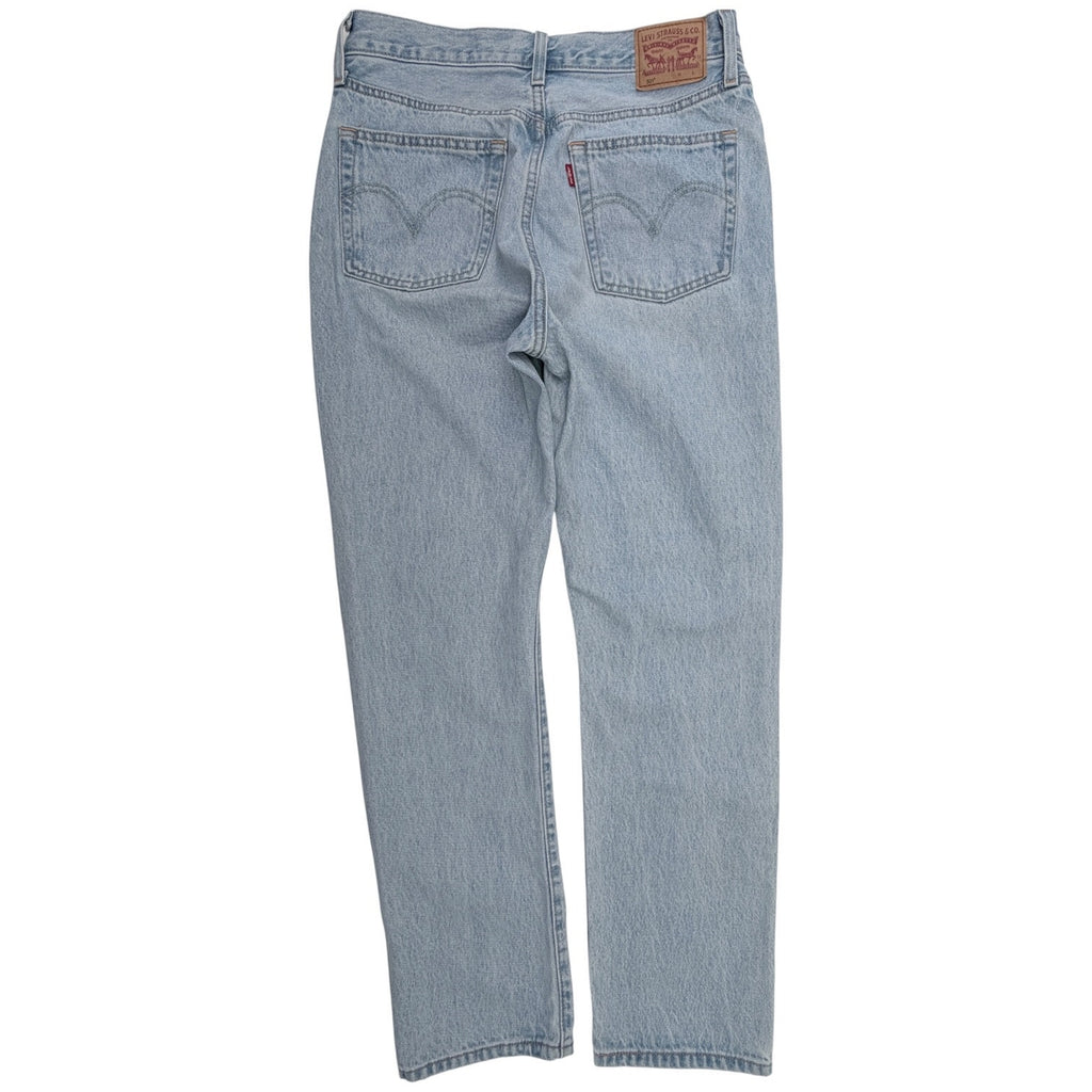 Levis 501 Jeans Womens Size 30x30 Light Wash Distressed Denim Pants
