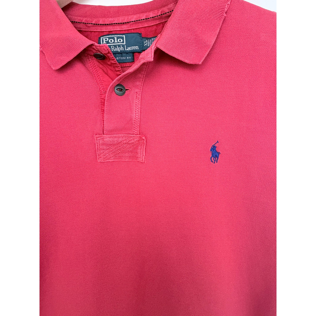 Polo Ralph Lauren Polo Shirt Mens XL Red Custom Fit Pony Logo