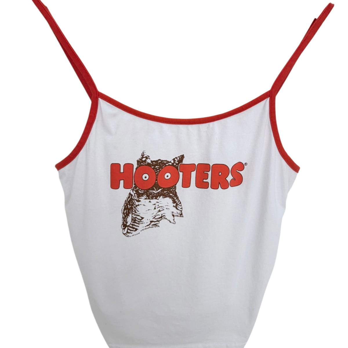 Ripple Junction Women's White Hooters T-Shirt — front view