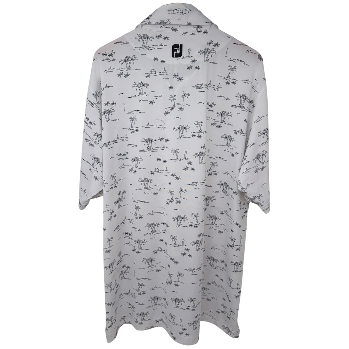 FootJoy Men's White Orange Tree Golf Resort Polo — back view