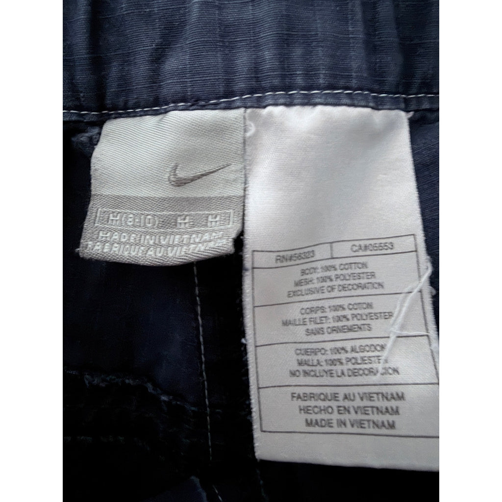 Nike Women's Capri Athletic Pants Medium Blue Elastic Waist Pockets