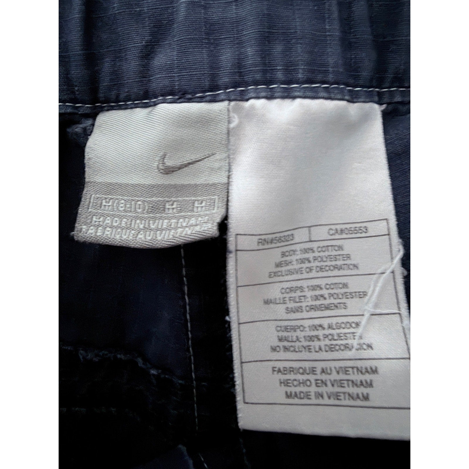 Nike Women's Capri Athletic Pants Medium Blue Elastic Waist Pockets
