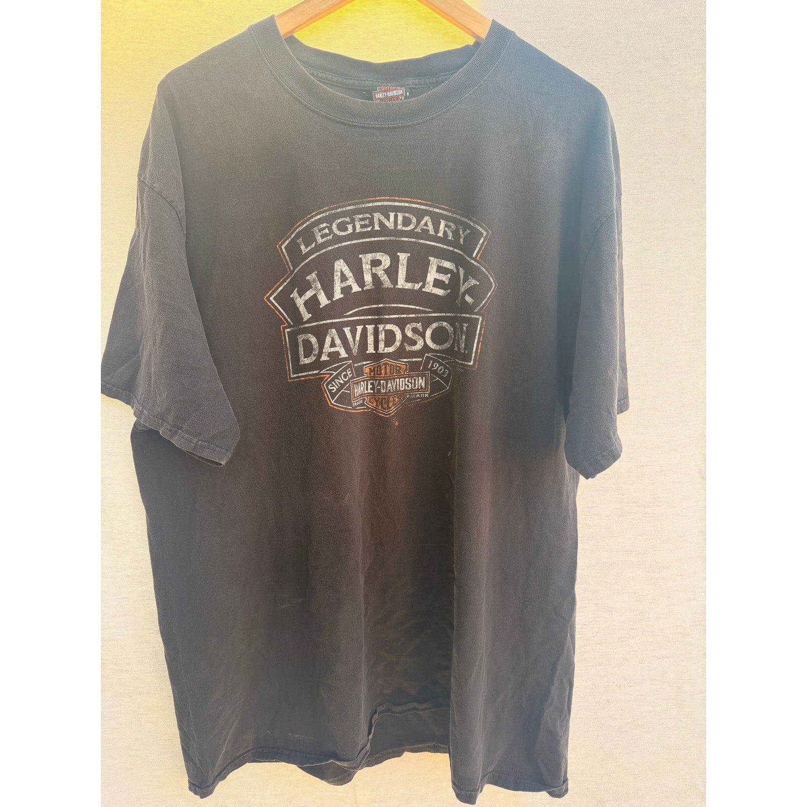 Harley-Davidson 2XL Black Graphic T-Shirt Calumet Munster IN Biker Tee
