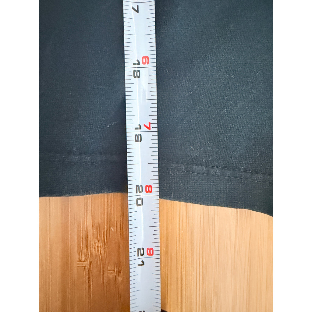 Patagonia Organic Cotton Faux-Wrap Black Dress XS detail image 6