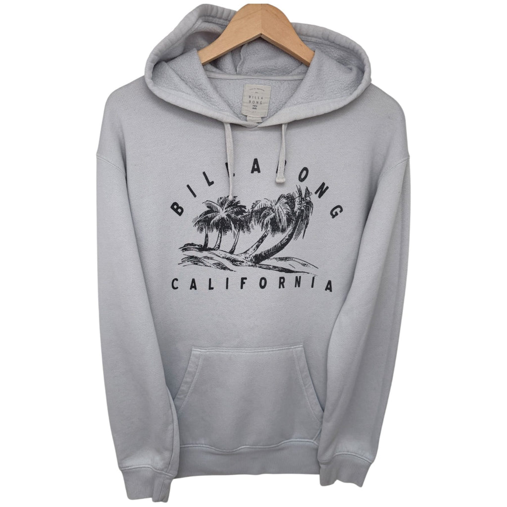 Billabong Women's Gray Fleece Hooded Hoodie — front view