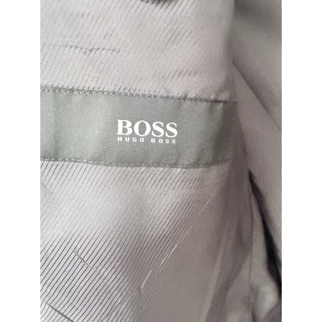 Hugo Boss Sport Coat Mens 42R Gray Wool Blazer Lanificio Tesse Italy 2 Button