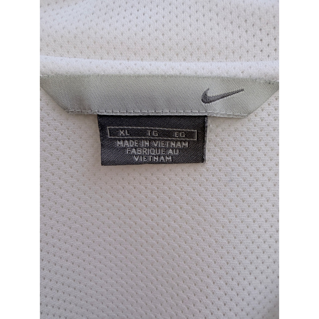 Nike Golf Dri Fit Polo Shirt Mens XL White Performance Short Sleeve Athletic