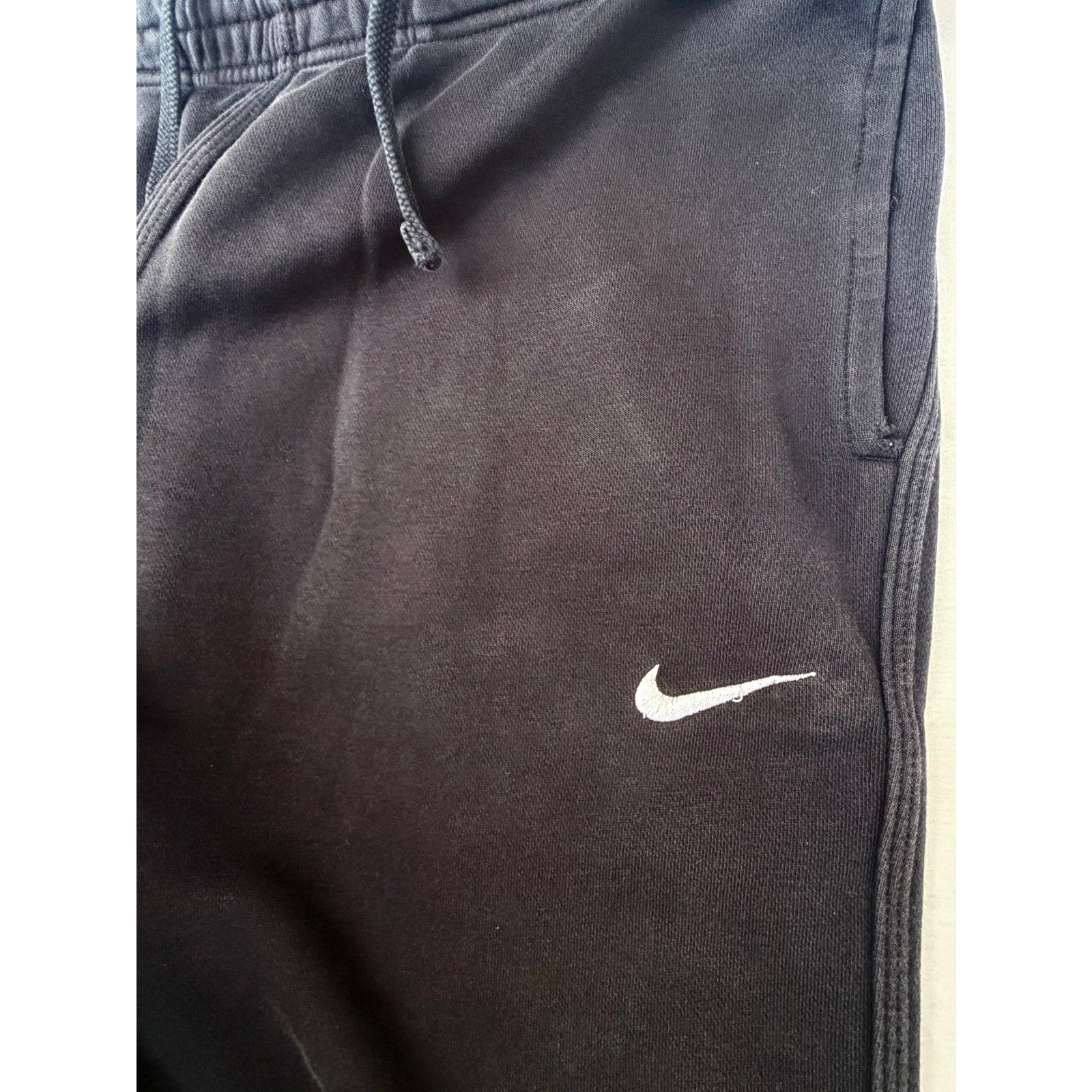 Nike Mens Sweatpants XL Black Swoosh Joggers Fleece Athletic Lounge