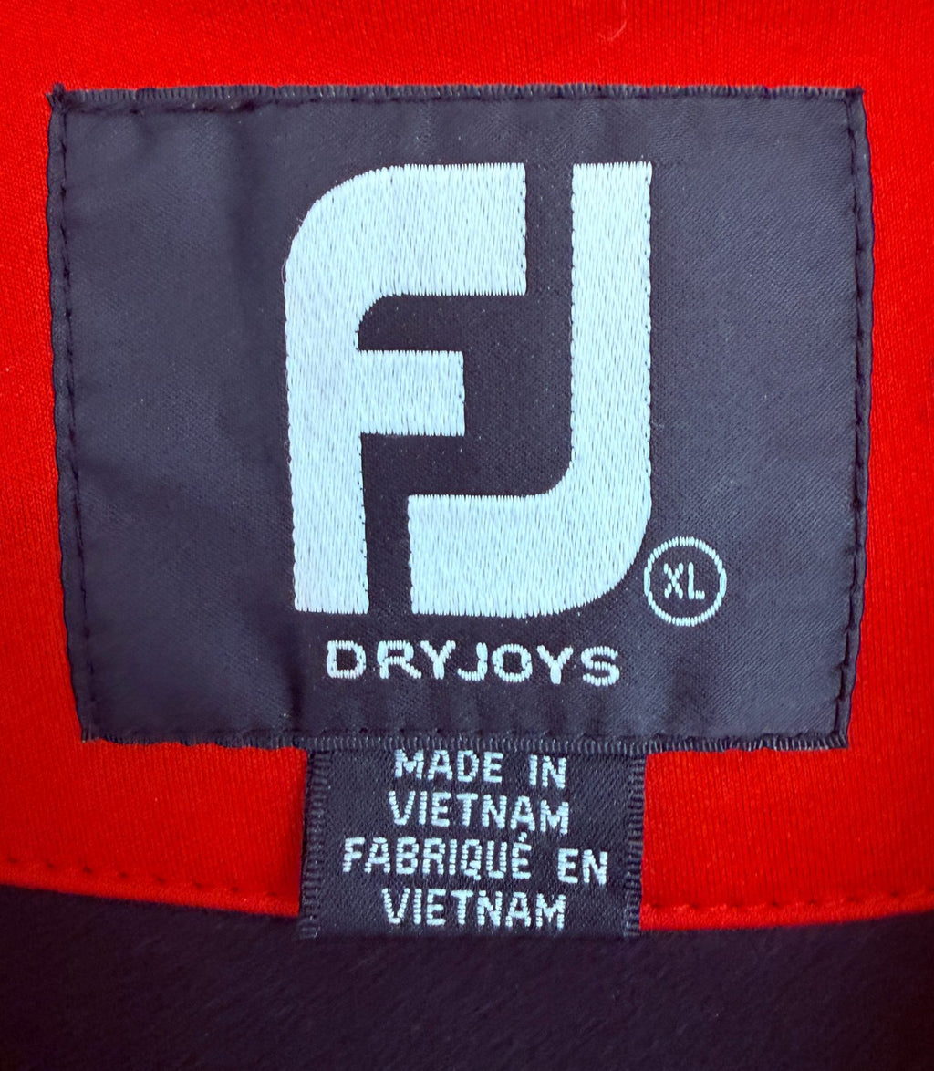 FootJoy Men's Red DryJoys Vest — brand label