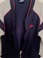 Nike Men's Blue Colorblock Full-Zip Fleece Sweatshirt — view 4