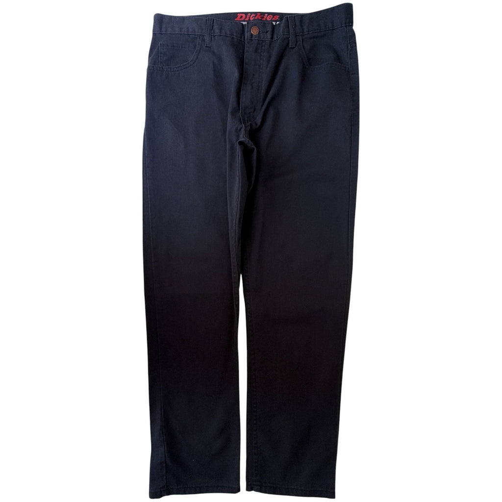 Dickies Mens Pants 36x32 Black Slim Taper Workwear Chino Durable Work Pants