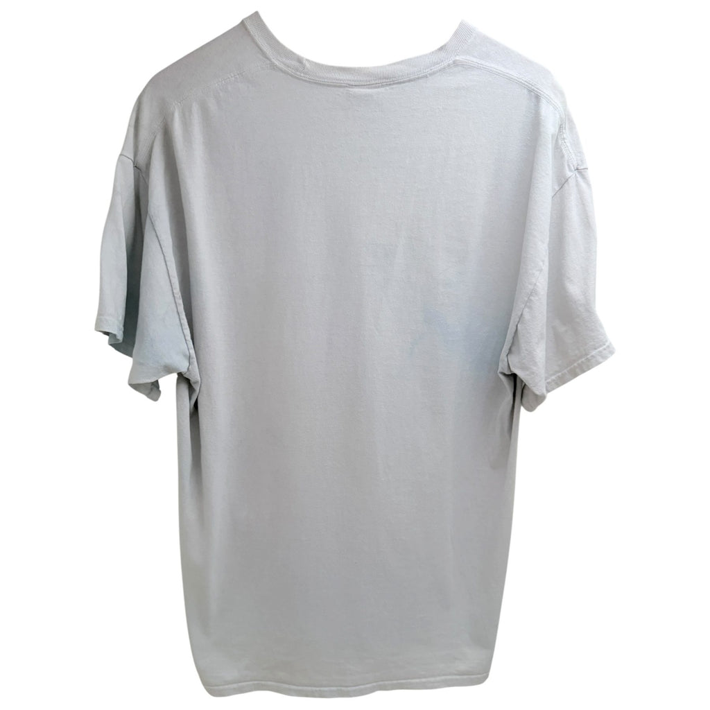 Port & Company Men's Gray Quarter-Zip Fleece Crewneck T-Shirt — back view
