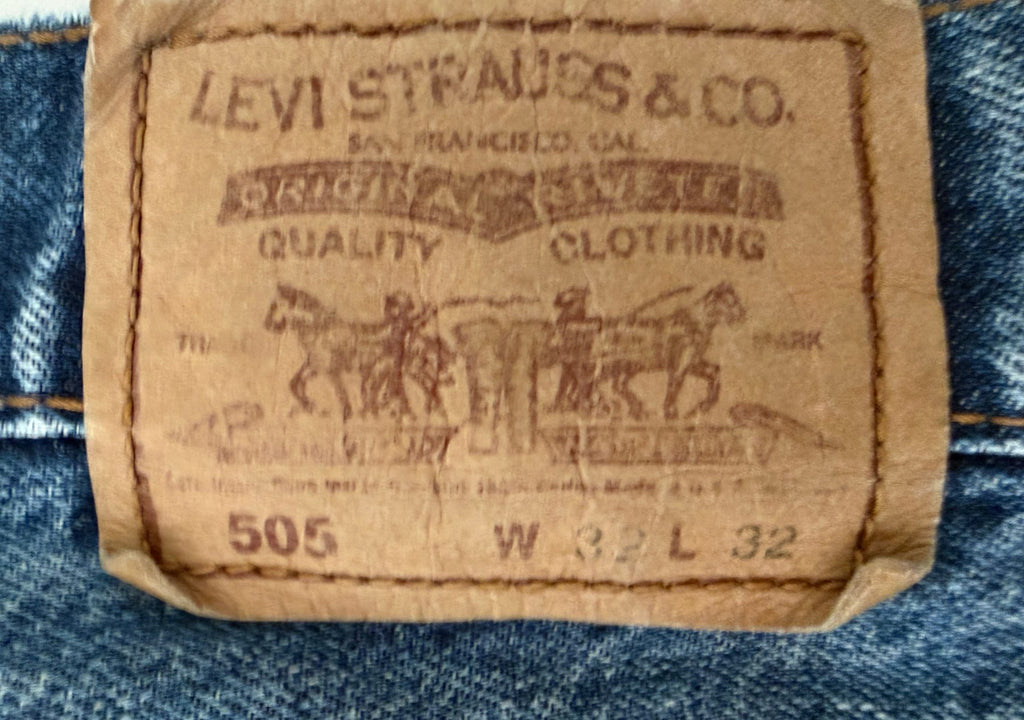 Levi's Men's Blue Levi's Vintage Clothing Special Development 505 Jeans — brand label